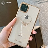 Kingxbar iPhone 13 Pro Swarovski Tal Kristal Gold Klf - Resim: 1