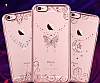 Kingxbar iPhone 6 / 6S Rose Gold Damla Tal Kristal Klf - Resim: 3