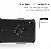 Kingxbar iPhone X / XS Kalpli Silver Tal Kristal Klf - Resim 1