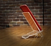 Kiiye zel Beyaz Papatya effaf Telefon Stand - Resim: 3