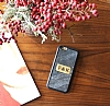 iPhone 11 Pro Kiiye zel ift Harf Doal Mermer ve Bambu Klf - Resim: 1