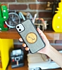 iPhone X Kiiye zel ift sim Doal Mermer ve Bambu Klf - Resim 1
