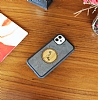 iPhone 11 Pro Kiiye zel ift sim Doal Mermer ve Bambu Klf - Resim 1