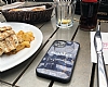 Dafoni Glossy iPhone 15 Pro Max Kişiye Özel İsimli Simli Siyah Mermer Kılıf - Resim: 3