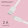 Konfulon S56 Lightning & Micro USB Beyaz Data Kablosu 1,2m - Resim: 2