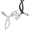 Konfulon S54 Beyaz Ledli Lightning USB Data Kablosu 1m - Resim 1
