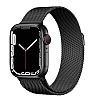 KRD-01 Apple Watch 7 Siyah Metal Kordon 45mm