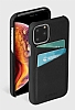 Krusell iPhone 11 Pro Deri Kartlkl Siyah Klf - Resim: 1