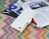 Lenovo S60 Czdanl Yan Kapakl Beyaz Deri Klf - Resim 2