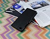 Lenovo S90 Czdanl Yan Kapakl Siyah Deri Klf - Resim 2