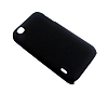 LG E730 Optimus Sol Siyah Rubber Klf - Resim: 1