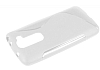 LG G2 Mini Desenli effaf Beyaz Silikon Klf - Resim 3