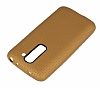 LG G2 Mini Nokta Desenli Mat Gold Silikon Klf - Resim: 2