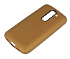 LG G2 Mini Nokta Desenli Mat Gold Silikon Klf - Resim 1