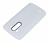 LG G3 Nokta Desenli Mat Beyaz Silikon Klf - Resim 3