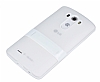 LG G3 Standl effaf Beyaz Silikon Klf - Resim 1