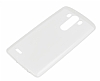 LG G3 Ultra İnce Şeffaf Beyaz Silikon Kılıf - Resim: 3