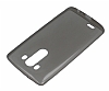 LG G3 Ultra nce effaf Siyah Silikon Klf - Resim: 1