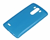 LG G3 Ultra nce effaf Mavi Silikon Klf - Resim 3