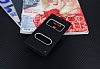 LG G6 Gizli Mknatsl ereveli Siyah Deri Klf - Resim 2