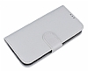 LG L90 Czdanl Yan Kapakl Beyaz Deri Klf - Resim: 2