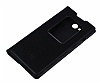 LG L90 Uyku Modlu Pencereli Siyah Deri Klf - Resim 2