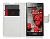 LG Optimus L5 2 London Czdanl Yan Kapakl Deri Klf - Resim: 1