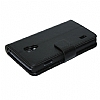 LG Optimus L7 2 Czdanl Standl Deri Klf Siyah - Resim 5