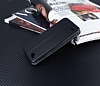 LG Q6 Curve Manyetik Kapakl Siyah Deri Klf - Resim 1