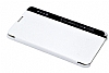LG Stylus 2 Pencereli nce Yan Kapakl Beyaz Klf - Resim 1