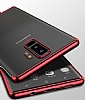 LIGKUS Samsung Galaxy S9 Krmz Kenarl effaf Silikon Klf - Resim 4