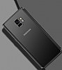 LIGKUS Samsung Galaxy S9 Siyah Kenarl effaf Silikon Klf - Resim 5