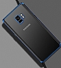 LIGKUS Samsung Galaxy S9 Lacivert Kenarl effaf Silikon Klf - Resim 2