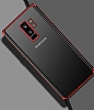 LIGKUS Samsung Galaxy S9 Plus Krmz Kenarl effaf Silikon Klf - Resim: 4