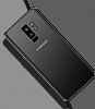 LIGKUS Samsung Galaxy S9 Plus Siyah Kenarl effaf Silikon Klf - Resim 1
