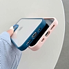 Lux Metal Serisi iPhone 13 Pro Max Mat Krmz Kenarl effaf Silikon Klf - Resim: 1