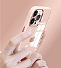 Lux Metal Serisi iPhone 13 Pro Max Mat Yeil Kenarl effaf Silikon Klf - Resim: 3