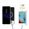 Meephone Kablosuz 10000 mAh Powerbank Beyaz Yedek Batarya - Resim 1