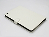 Melkco iPad Mini Standl Yan Kapakl Beyaz Deri Klf - Resim: 5
