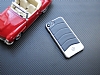 Mercedes-Benz iPhone 7 / 8 Gerek Deri Lacivert Rubber Klf - Resim 1