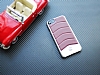 Mercedes-Benz iPhone 7 / 8 Gerek Deri Bordo Rubber Klf - Resim 1