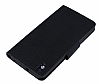 Mercury HTC Desire 816 Standl Czdanl Siyah Deri Klf - Resim 3