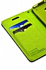 Mercury HTC One Fancy Diary Czdanl Standl Koyu Mavi Klf - Resim 1