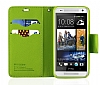 Mercury HTC One Mini Standl Czdanl Koyu Mavi Klf - Resim 3