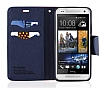 Mercury HTC One Mini standl Czdanl Krmz Klf - Resim 3