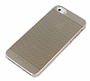 Eiroo Maxfit iPhone SE / 5 / 5S Desenli Ultra nce Gold Rubber Klf - Resim: 1