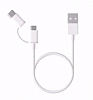Mi Type C ve Micro USB Beyaz Data Kablosu 10cm - Resim: 1