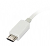 Micro USB Ksa Beyaz Data Kablosu 10cm - Resim 1