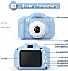 Mini Mavi ocuk Dijital Kamera Fotoraf Makinesi - Resim: 8