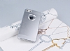 Eiroo iPhone SE / 5 / 5S Tal Metal Silver Klf - Resim 2